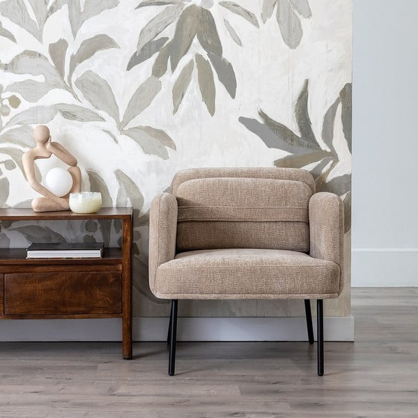 Zelena fotelja od šenila Bind – Ixia-image-1