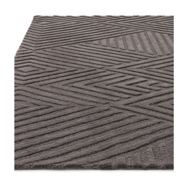 Antracitno sivi vuneni tepih 160x230 cm Hague – Asiatic Carpets-image-4