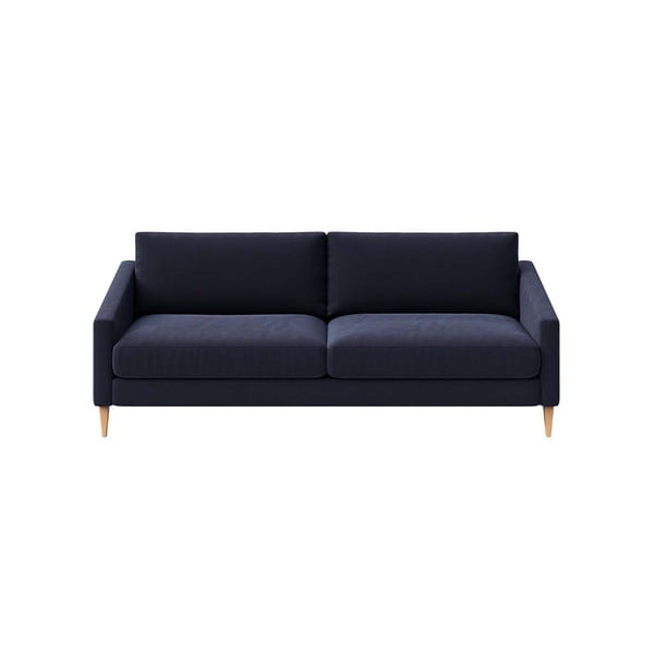 Tamno plava baršunasti sofa 200 cm Karoto – Ame Yens
