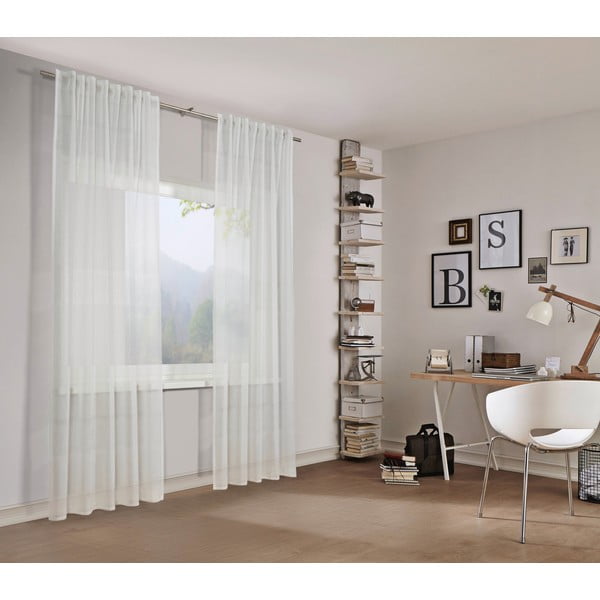 Bijela prozirna zavjesa 140x245 cm Etamine – Sehlbach-image-2