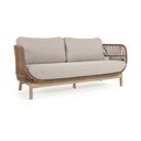 Bež podstavljena vrtna sofa Catalina – Kave Home