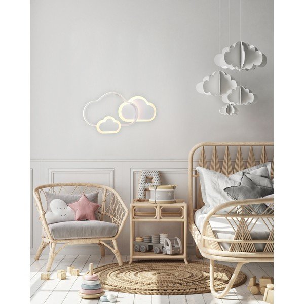 Bijela dječja lampa 52x25 cm Cloudy - Reality-image-1