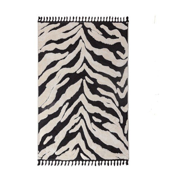 Crno-bijeli tepih 200x300 cm Esra Zebra – Flair Rugs
