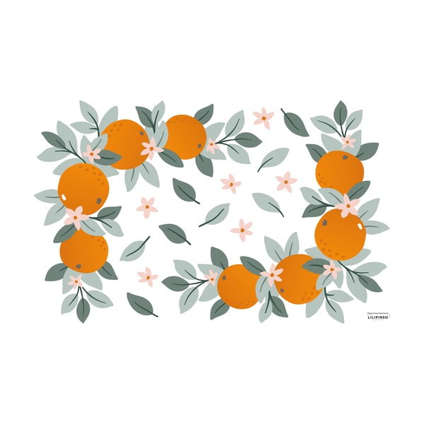Naljepnice 64x40 cm Oranges Ornaments – Lilipinso