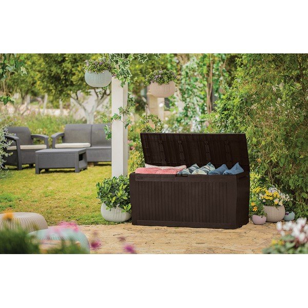 Smeđa vrtna kutija za pohranu Comfy – Keter-image-1