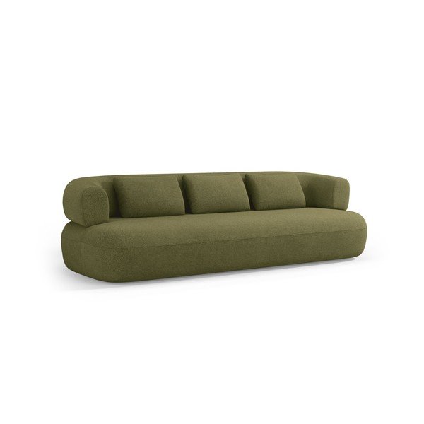 Zelena sofa od bouclé tkanine 200 cm Jenny – Micadoni 