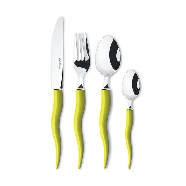 Set pribora za jelo Tullio zeleni, 24 kom