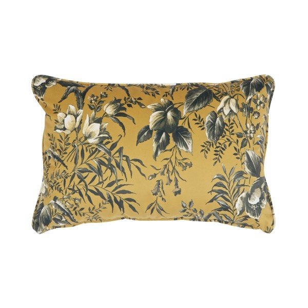 Senf smeđi jastuk s motivom cvijeća BePureHome Vogue, 40 x 60 cm-image-2