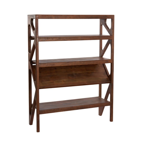 Smeđa polica od punog bagrema 120x160 cm Yuki - Light & Living-image-4