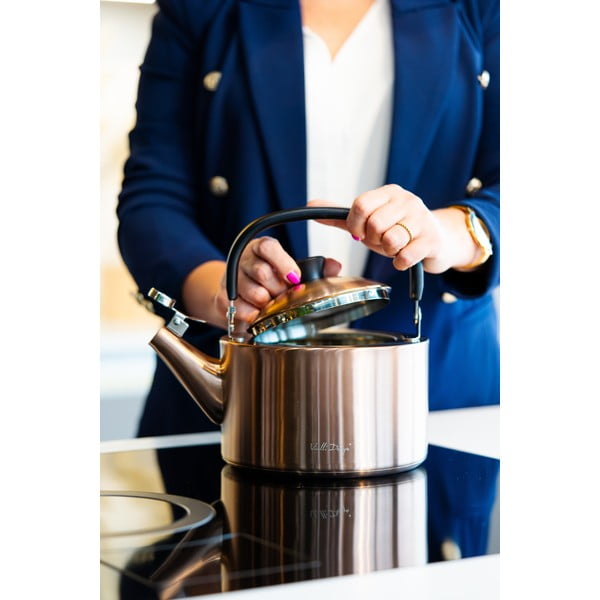 Kuhalo za vodu od nehrđajućeg čelika u bakrenoj boji 1,5 l Diamante – Vialli Design-image-2