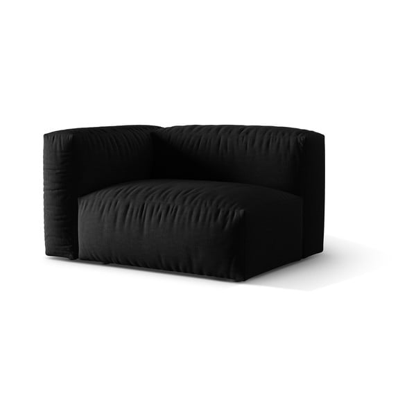 Crna modularna sjedeća garnitura (s lijevim kutom) Martina – Micadoni Home-image-2