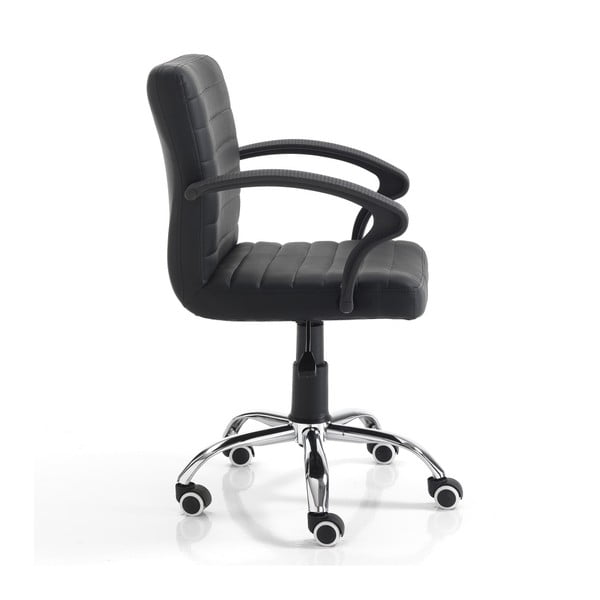 Crna uredska stolica s kotačima Tomasucci pany-image-1