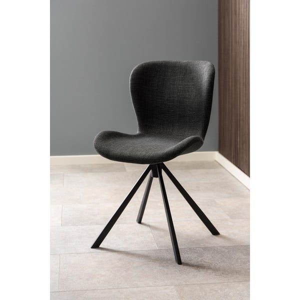 Tamno sive blagovaonske stolice u setu 2 kom Batilda – Actona-image-1