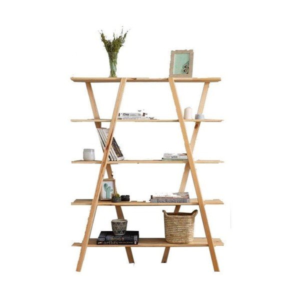 Polica od punog borovog drveta, visina 148 cm-image-2