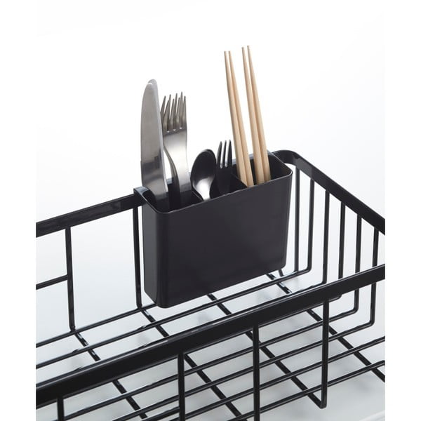 Crni stalak za cijeđenje posuđa YAMAZAKI Tower Wire-image-4
