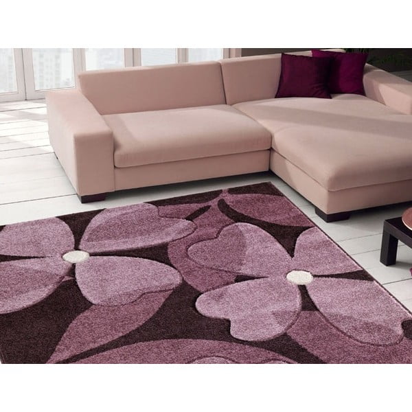 Tepih Intarsio Floral Violet, 160x230 cm