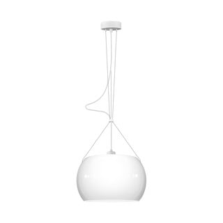 Bijela viseća svjetiljka Sotto Luce Momo Glossy, ⌀ 33 cm