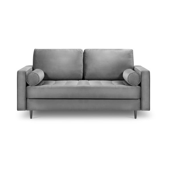 Svijetlosiva baršunasta sofa Milo Casa Santo, 174 cm