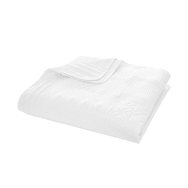 Bijeli prošiven prekrivač 220x230 cm Folkstone Geo – Catherine Lansfield