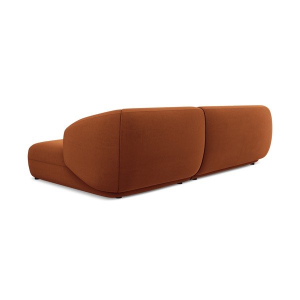 Narančasta baršunasti kutna garnitura (s desnim kutom) Moana – Makamii-image-4