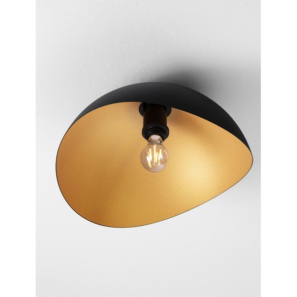 Mat crna/u zlatnoj boji metalna stropna svjetiljka Opsi – Nova Luce-image-1