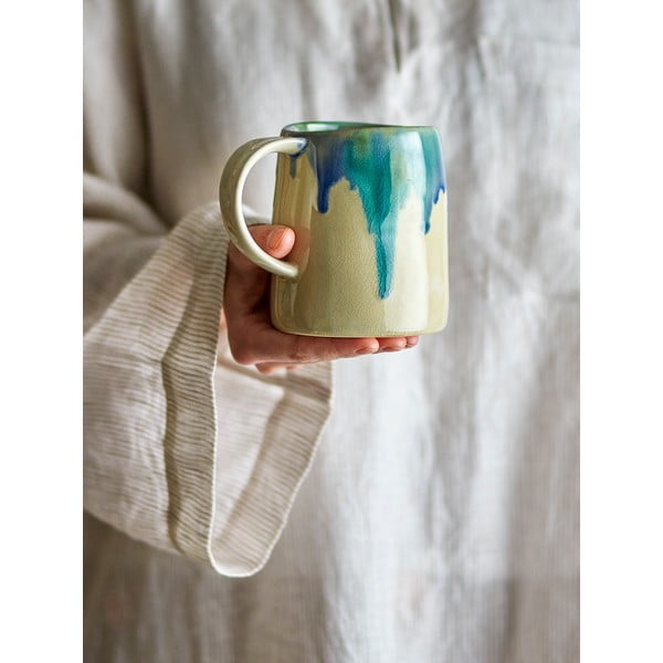 Plava/bež šalica od kamenine 450 ml Yori – Bloomingville-image-1