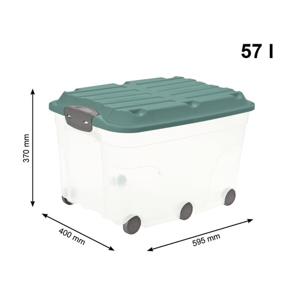 Plastična kutija za pohranu s poklopcem Roller - Rotho-image-3