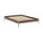 Smeđi bračni krevet od masivnog bora s podnicom 140x200 cm Core – Karup Design