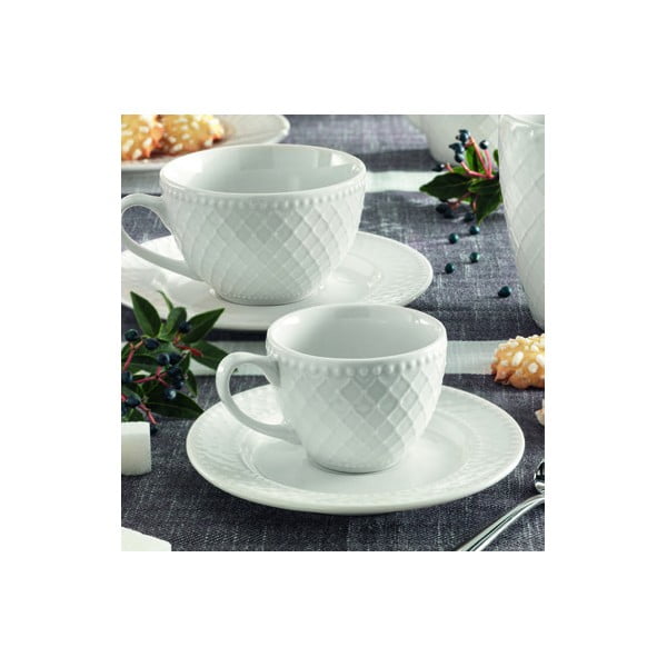 Set od 2 šalice s tanjurićima Brandani Burlesque, 200 ml-image-1