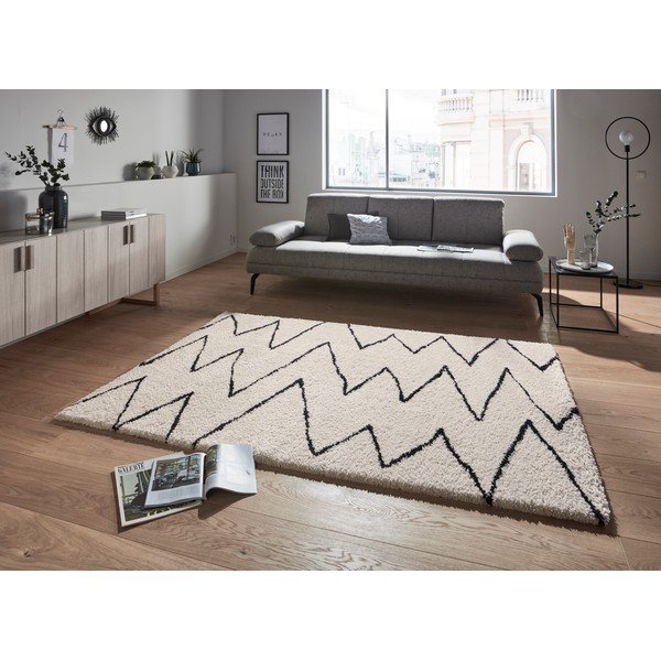 Bež-crni tepih Mint Rugs Spring, 200 x 290 cm-image-1