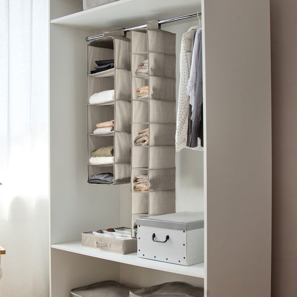 Viseći tekstilni organizator za garderobu Nancy – Compactor-image-1