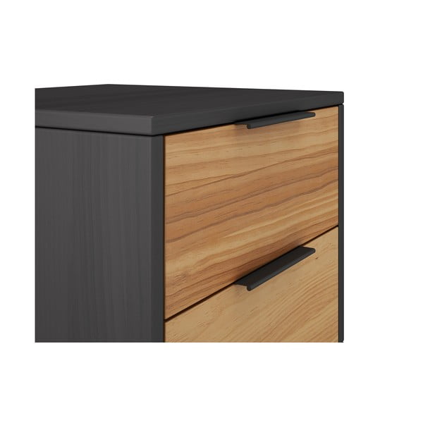 Noćni ormarić od masivnog bora u prirodnoj boji Lavis – Marckeric-image-1