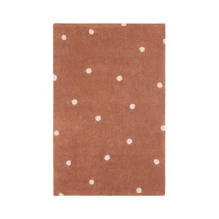 Ciglasti periv/ručno rađen pamučan dječji tepih 100x150 cm Mini Dot Chestnut – Lorena Canals
