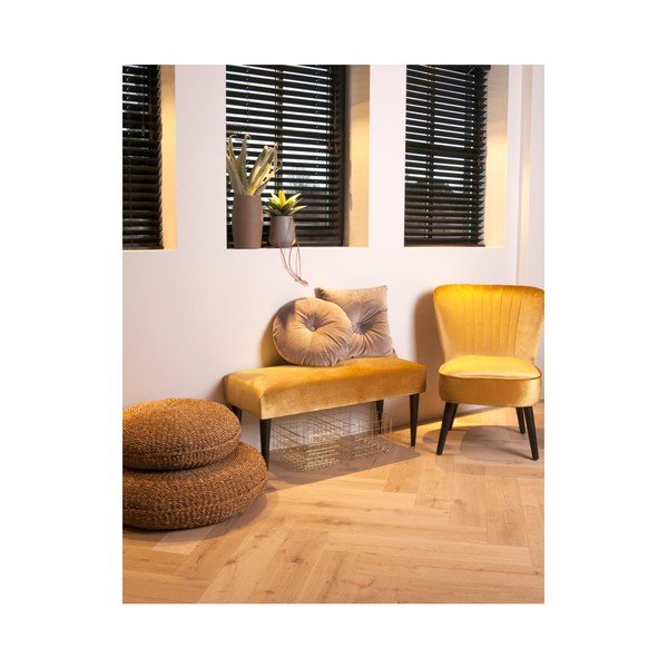 Žuta klupa sa baršunastim poklopcem Leitmotiv Luxury-image-2