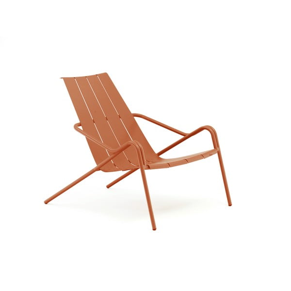 Narančasta metalna vrtna fotelja Fleole – Ezeis