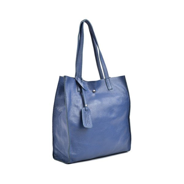 Plava kožna torba Isabella Rhea Tote-image-2