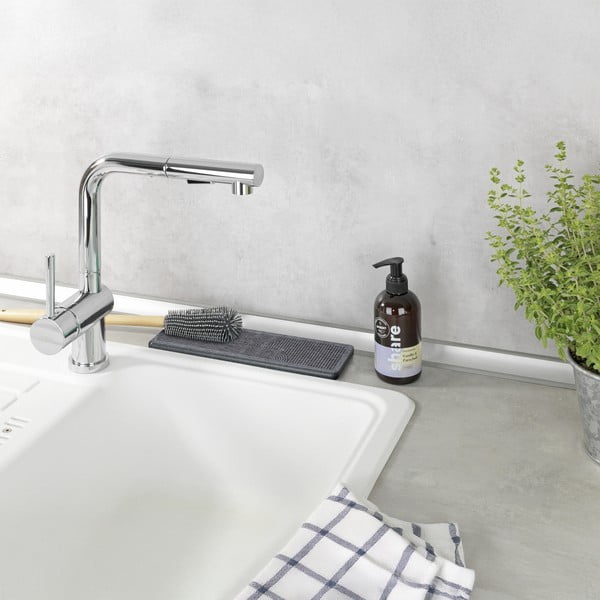 Siva podloga za ocjeđivanje posuđa od dijatomita 30x8 cm Damon – Wenko-image-1