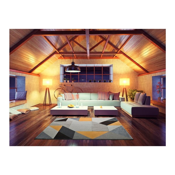 Narančasto-sivi tepih Universal Gladys Duro, 200 x 290 cm-image-1