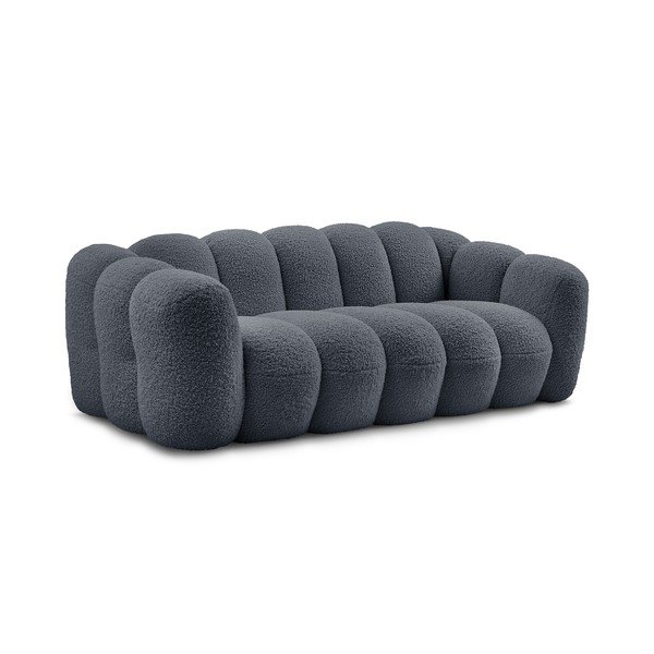 Tamno siva sofa od bouclé tkanine 232 cm Hippolyte – Bobochic Paris-image-3