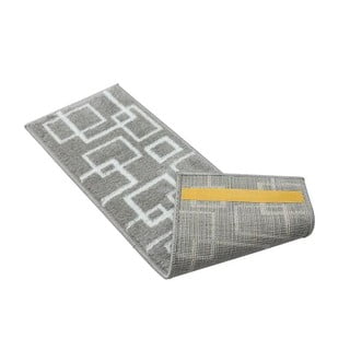 Sivi set tepiha za stepenice 13 kom 22x73 cm Geometric – Mila Home
