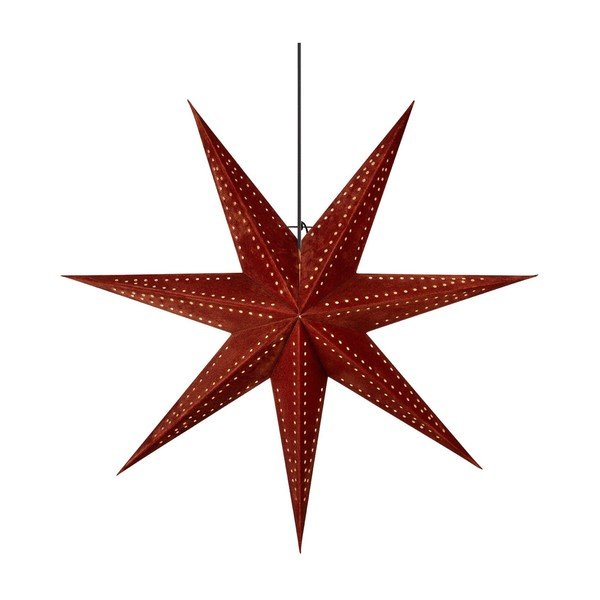 Crveni svjetlosni ukras s božićnim motivom ø 75 cm Embla – Markslöjd