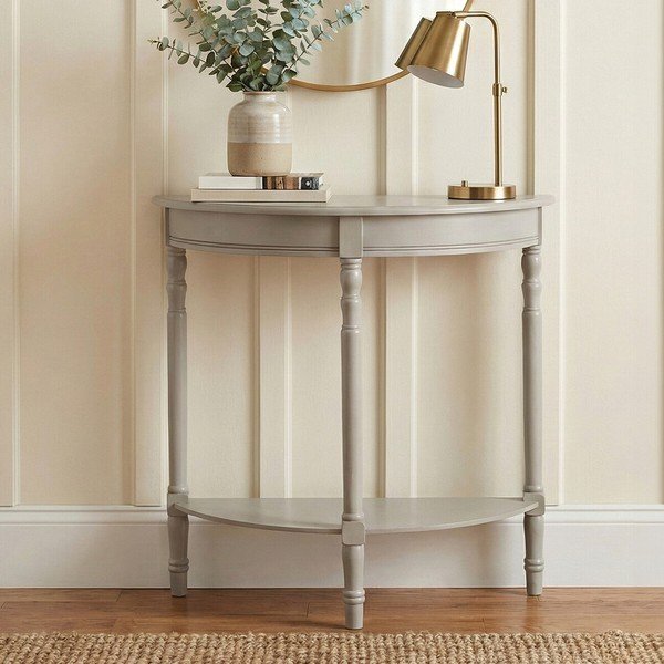 Sivi pomoćni stol od masivnog bora 30x80 cm Heritage – Premier Housewares-image-1