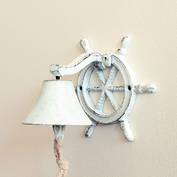 Zidno zvono od lijevanog željeza More, bijelo
