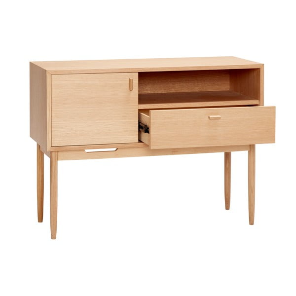 Visoka komoda u dekoru hrasta u prirodnoj boji 100x75 cm Cube – Hübsch-image-2