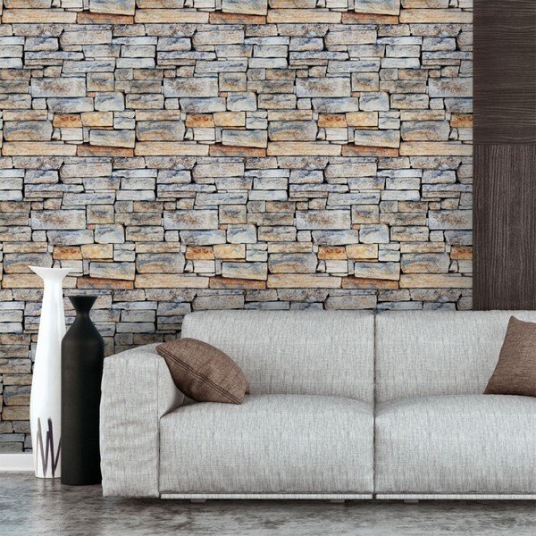 Zidne naljepnice Ambijent Materijali Carthage Stones, 40 x 40 cm-image-3