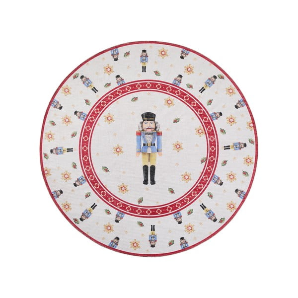 Crveni okrugao tepih s božićnim motivom ø 160 cm Toy's Delight Nutcracker – Villeroy&Boch