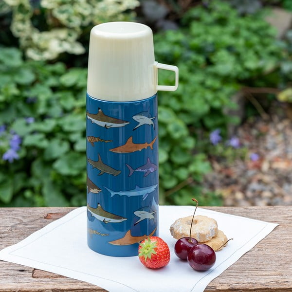 Plava dječja termosica 350 ml Sharks – Rex London-image-1