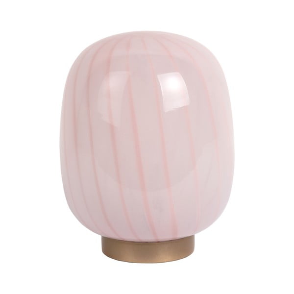 Svijetlo ružičasta stolna lampa sa staklenim sjenilom (visina 20 cm) Summer Globe – Leitmotiv