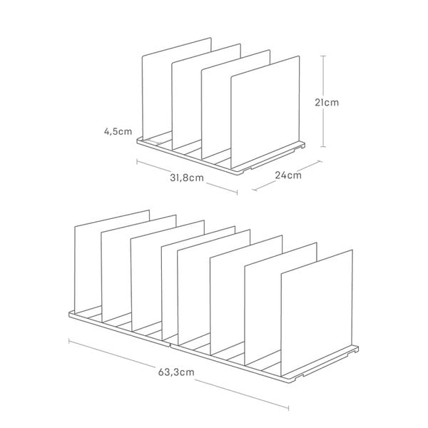 Plastični organizatori za garderobu u setu 2 kom za torbe Smart – YAMAZAKI-image-3