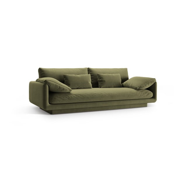 Svijetlo zelena baršunasti sofa 220 cm Torino – Micadoni -image-2